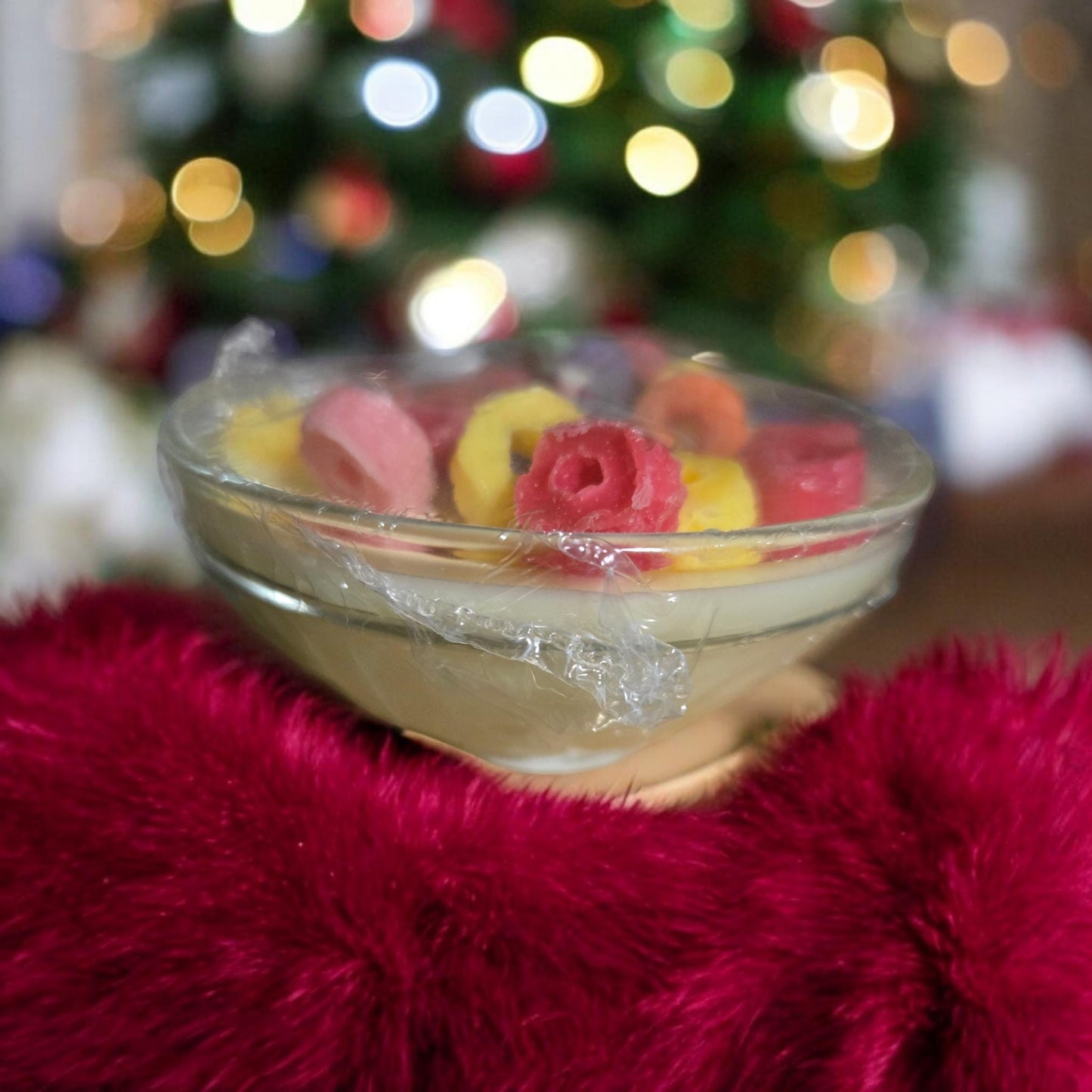 Small Fruitloops  Candle