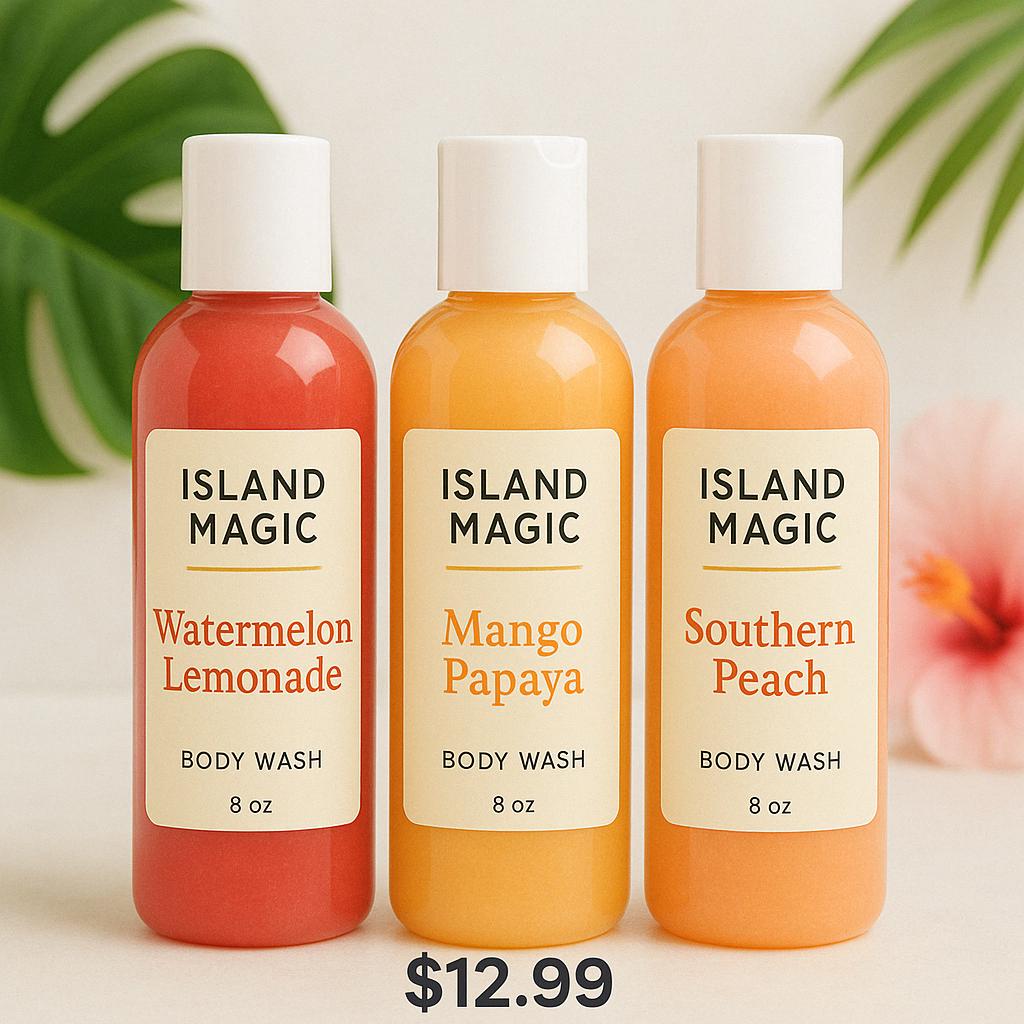 Island Magic Body Wash -Shower Gel 8oz