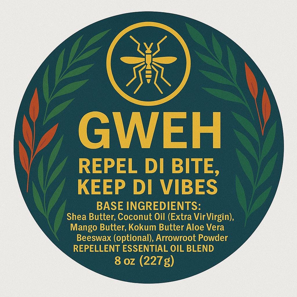 GWEH Mosquito Repellent Body Butter-Tropical Defense with Shea and Mango Butter-8 oz