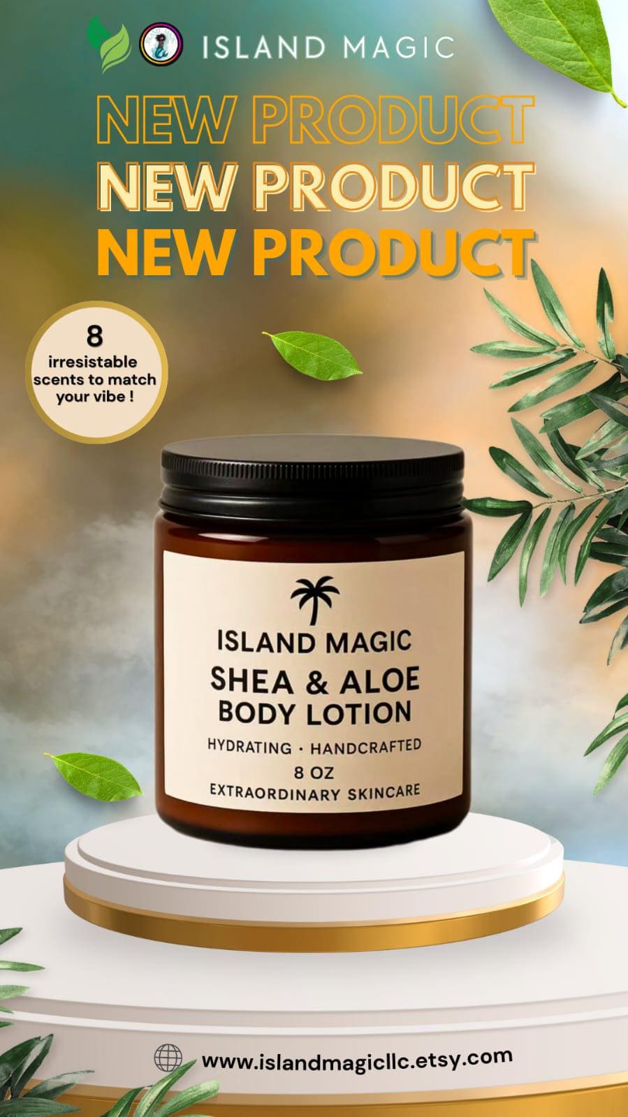 Shea Aloe Body Lotion-8oz- Scented and Unscented. Vegan Skincare