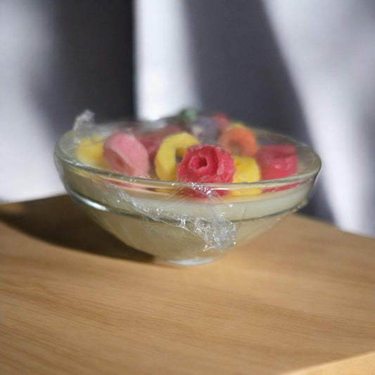 Small Fruitloops  Candle