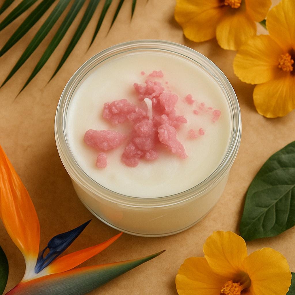 Small Peppermint Dessert Candle