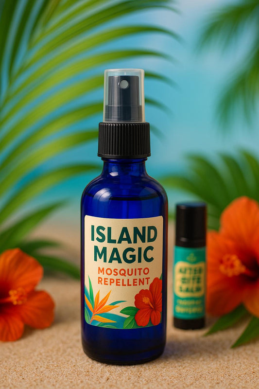 Tropical Mosquito Repellent Spray-Island Magic-Natural Mosquito Repellent-Travel Size Mosquito Repellant-Deet Free