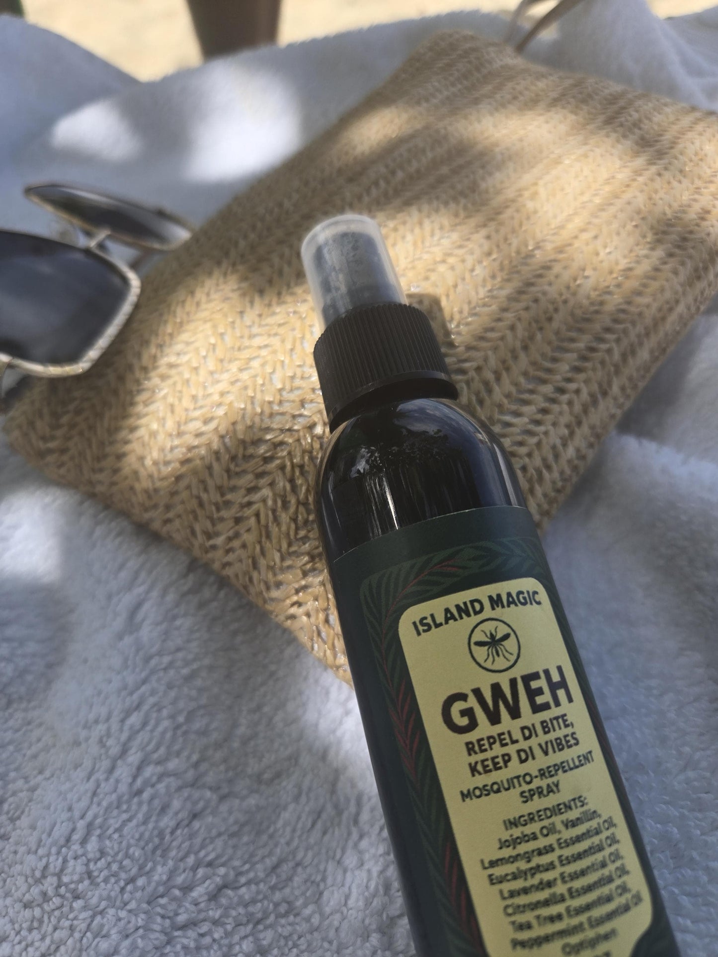 Bite-Free Glow Kit | GWEH Mosquito Repellent Spray, Body Butter & After-Bite Balm | Natural Travel Bug Defense | Island Magic Skincare