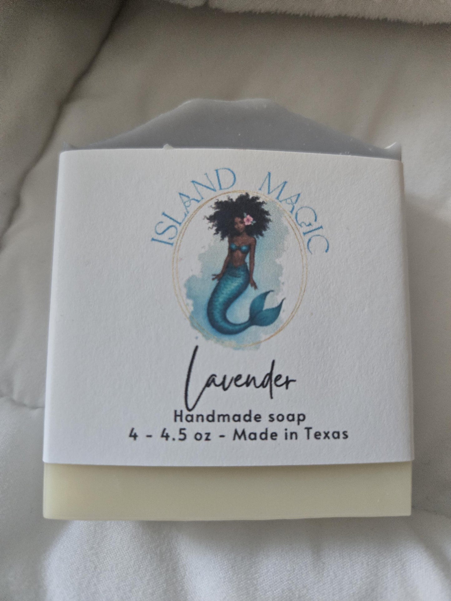 Island Magic Lavender Soap – Handmade Luxury Bar with Shea Butter, Olive Oil & Coconut Oil – Natural Rose Clay Soap – Gift for Her