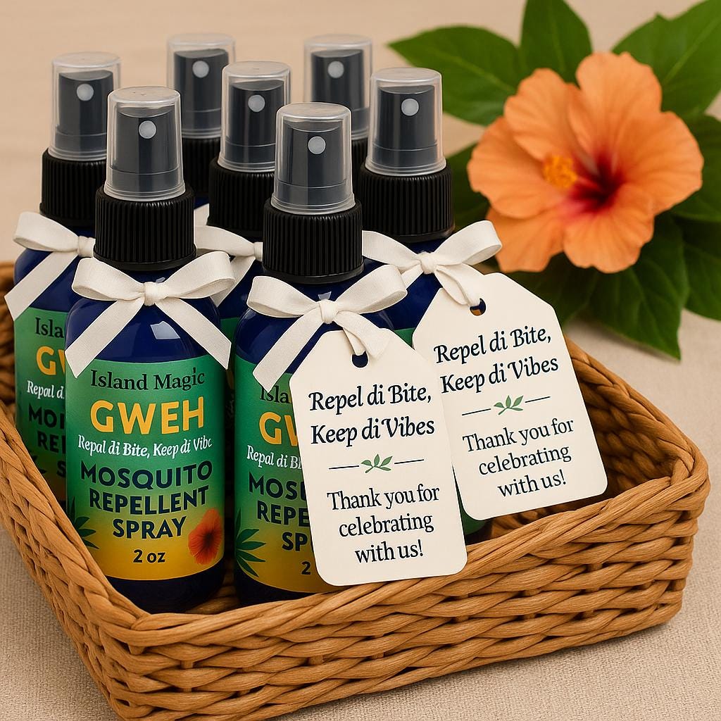 GWEH Mosquito Repellent Spray 2 oz | Bulk Wedding Favors, Party Gifts, Travel Size | Island Magic-Bulk Listing 10 and up bottles