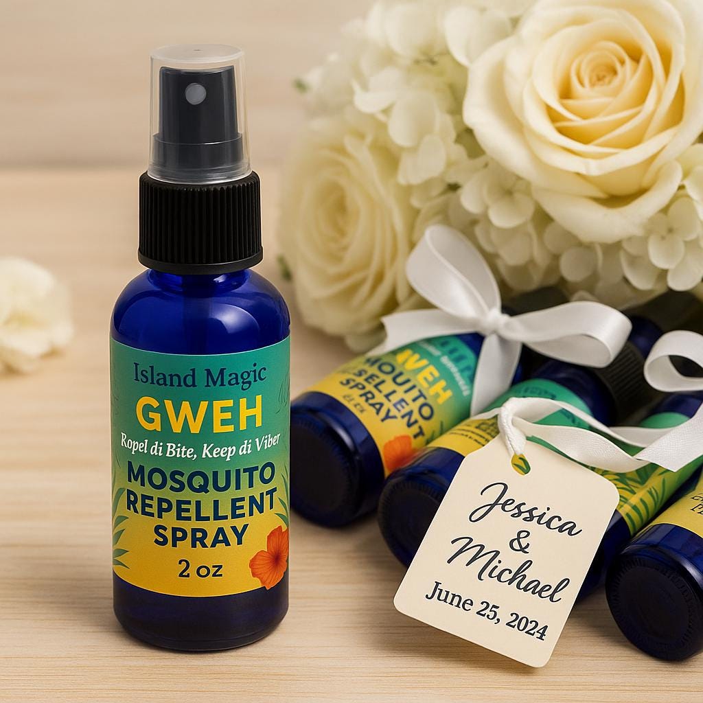 GWEH Mosquito Repellent Spray 2 oz | Bulk Wedding Favors, Party Gifts, Travel Size | Island Magic-Bulk Listing 10 and up bottles