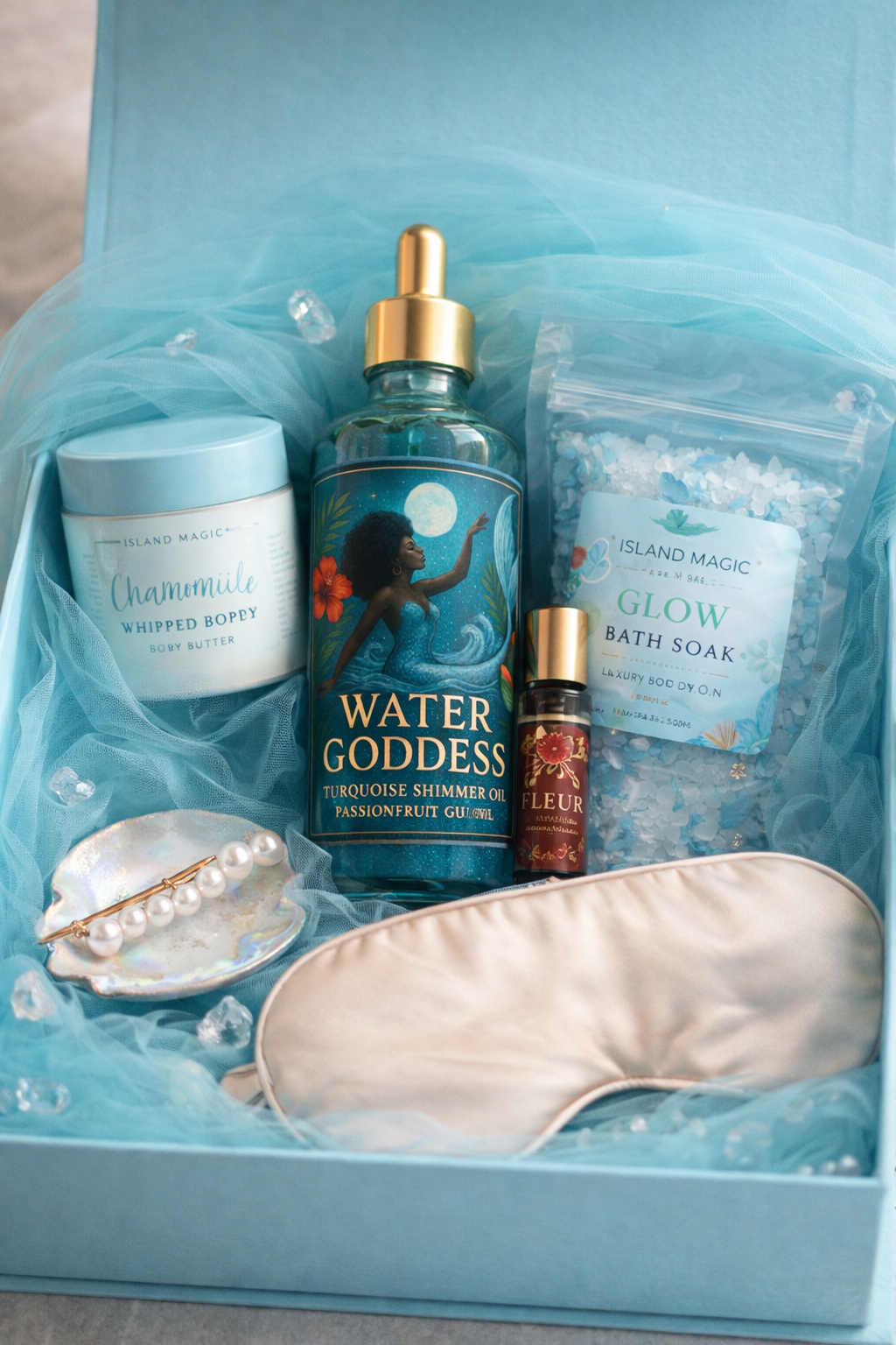 ✨ Water Goddess Body Oil | Passionfruit Guava & Turquoise Shimmer